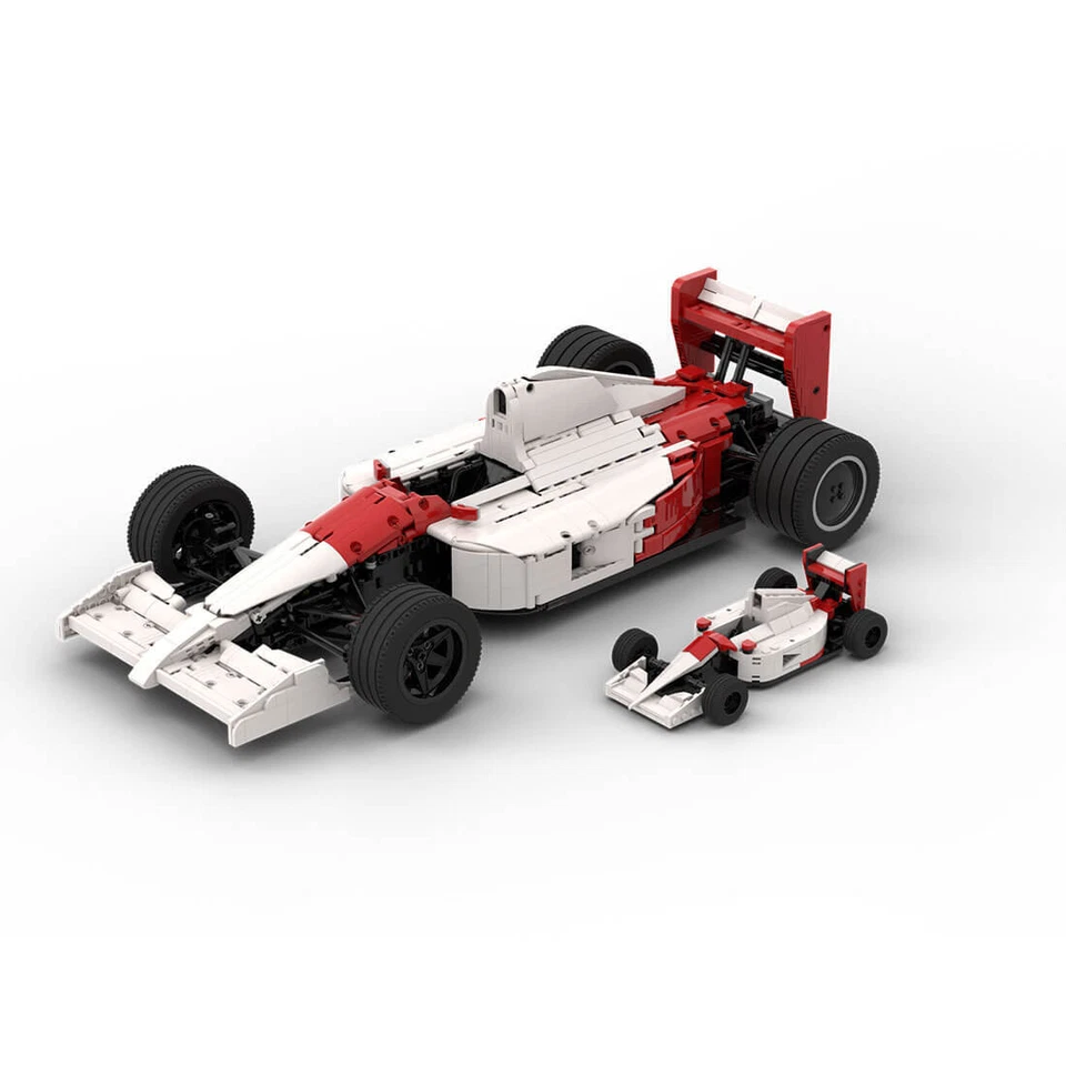 MOC-180921 Racing Car MP4/6 1:8 Scale + 1:24 Scale 3099 Pieces for Aged 15+ - Image 3 of 4