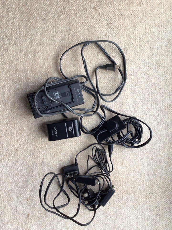 Sony Handycam CCDF30 Video 8 Camera Recorder, Adapters, and
