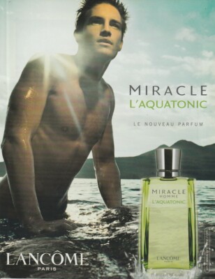 Hochglanzpapier Werbung - Advertising Paper - Miracle L'Aquatonic de Lancôme