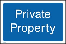 Private Property Sign or Sticker - All Material & Size options  (INFO10)