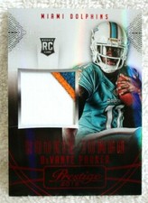 DEVANTE PARKER RC 2015 PRESTIGE RED VARIANT 3CLR PATCH ROOKIE-DOLPHINS WR RC