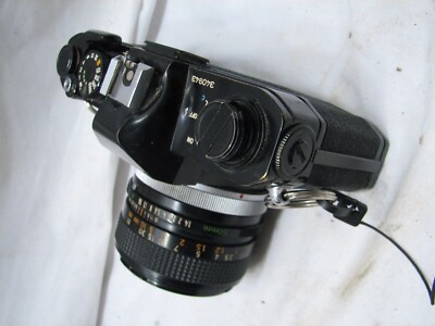 Canon FTb QL 35mm SLR Camera Body Black w/FD 50mm 1.4 Fast Lens