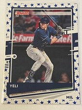 2020 Panini Donruss - Independence Day Base #110 Christian Yelich