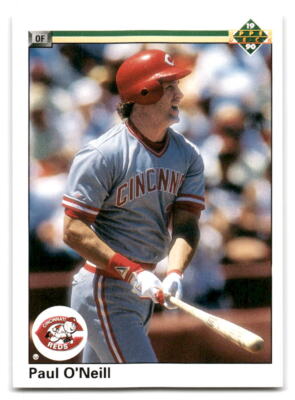 Paul O'Neill 1990 Upper Deck Baseball #161a Cincinnati Reds ERR