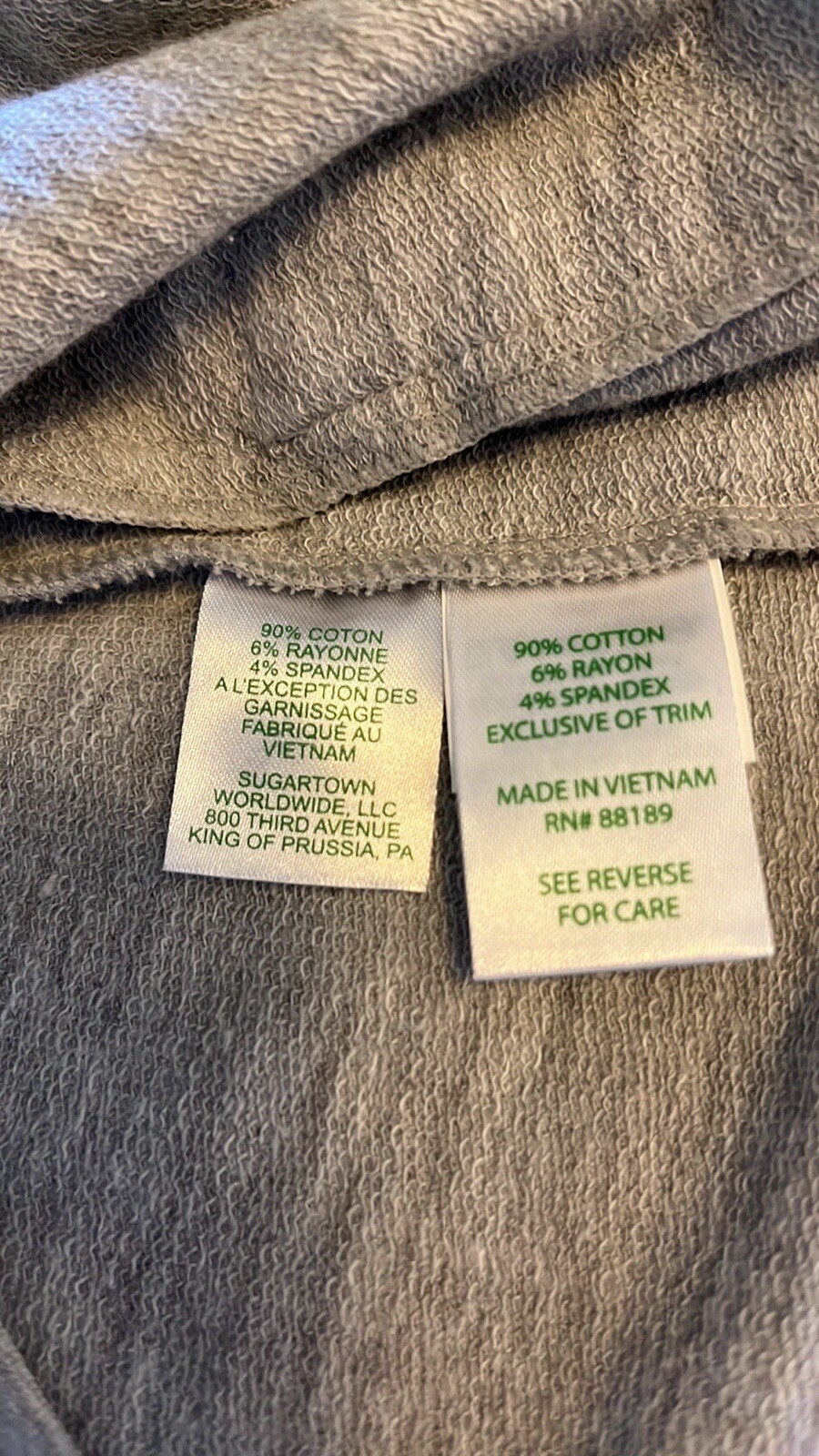 EUC Lilly Pulitzer Skipper Solid Gray Popover Whi… - image 7