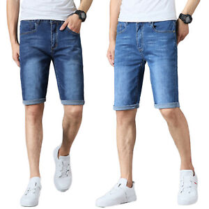 mens stretch jeans shorts