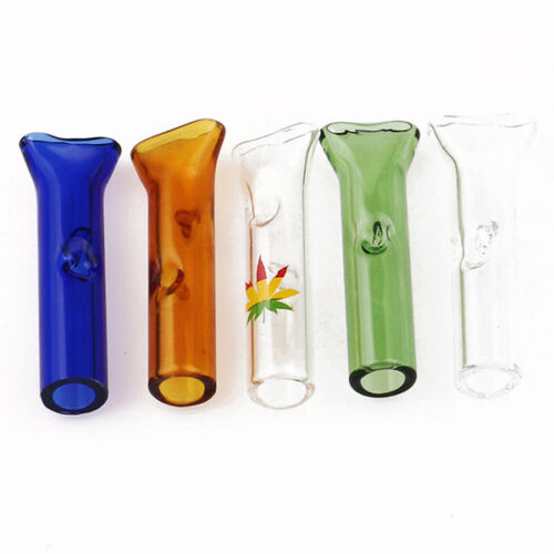 2X-Smoking-Glass-pipe-Reusable-Filter-Tips-Flat-Head-Glass-Mouth-Tips-nozzle-SW