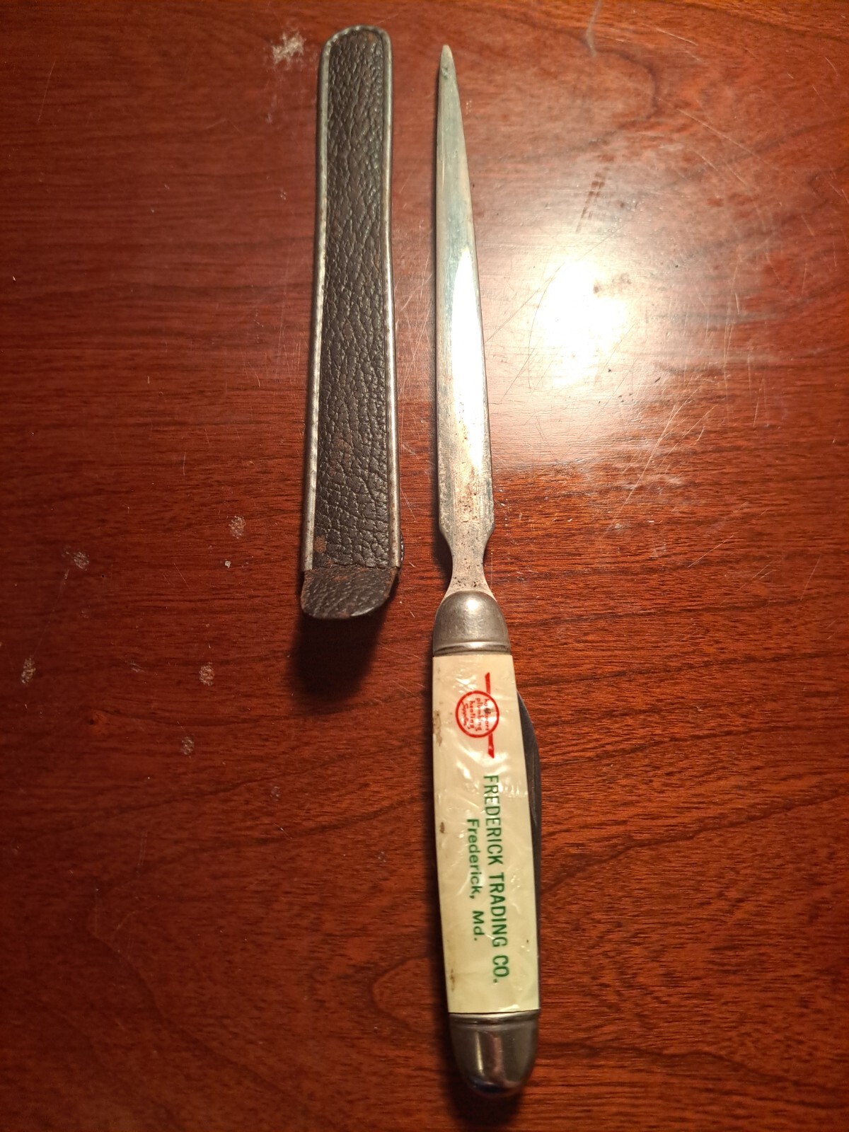 Vintage Federick Maryland Frederick Trading Co. Letter Opener & Knife