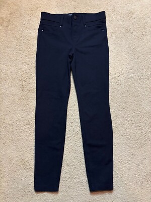 Liverpool Jeans Co Pull On Knit Slim Skinny Jeggings Ankle Black