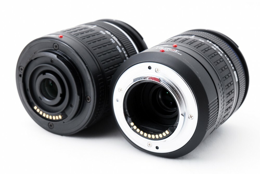 Olympus PEN E-PL6 16MP 14-42/40-150mm Lens Set Red [Exc+++] w/8GB