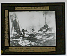 MLS  - #269 1st US Destroyers Arrive at Queenstown Painting by B. Poole  MLS156