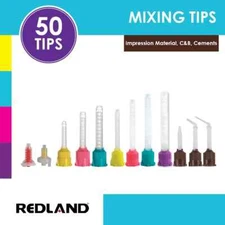 REDLAND Dental Mixing Tips for Impression Material, C&B, Cements [50/PK]