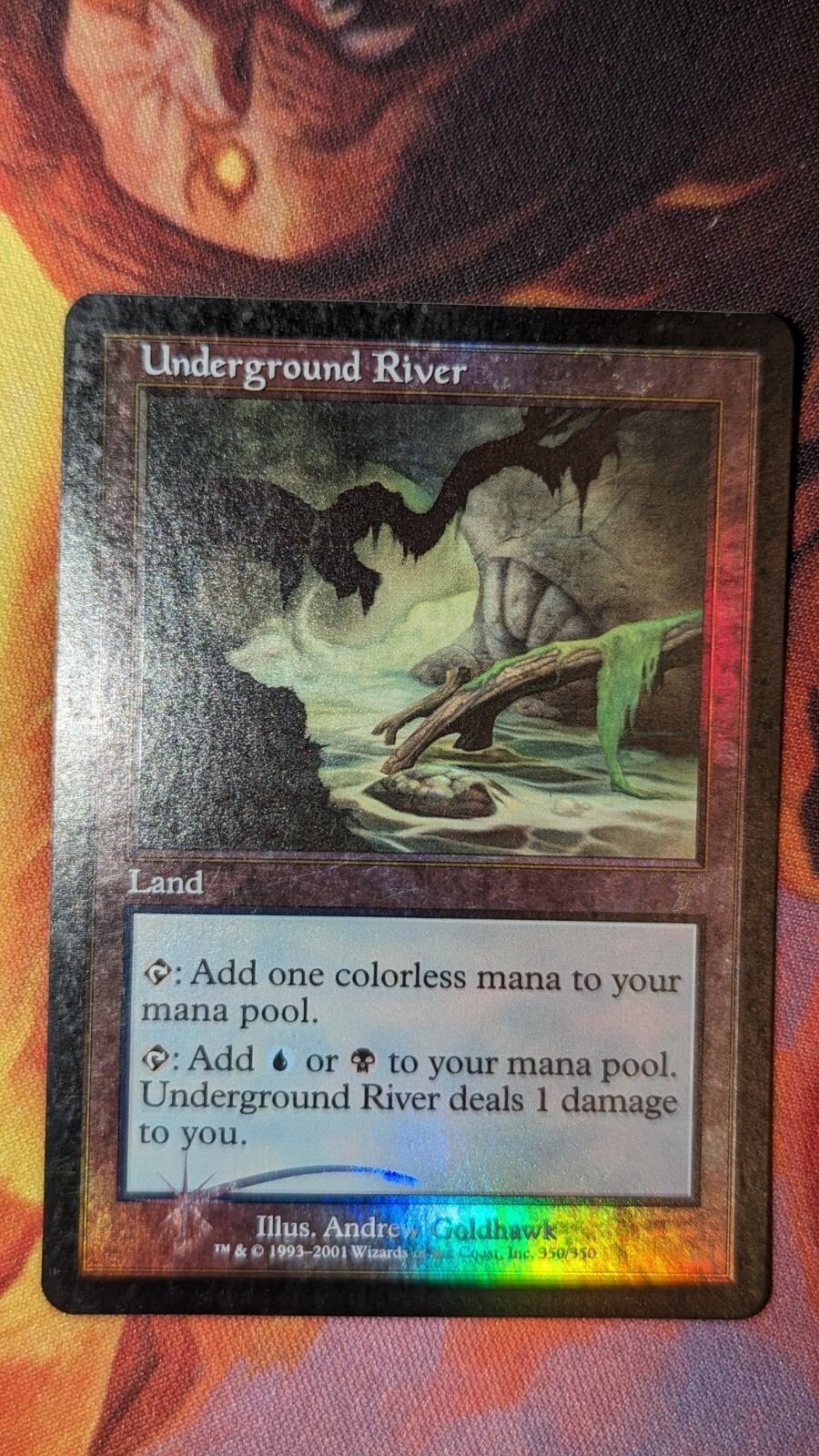 Magic: The Gathering Seventh Edition Foil Underground River LP Condition