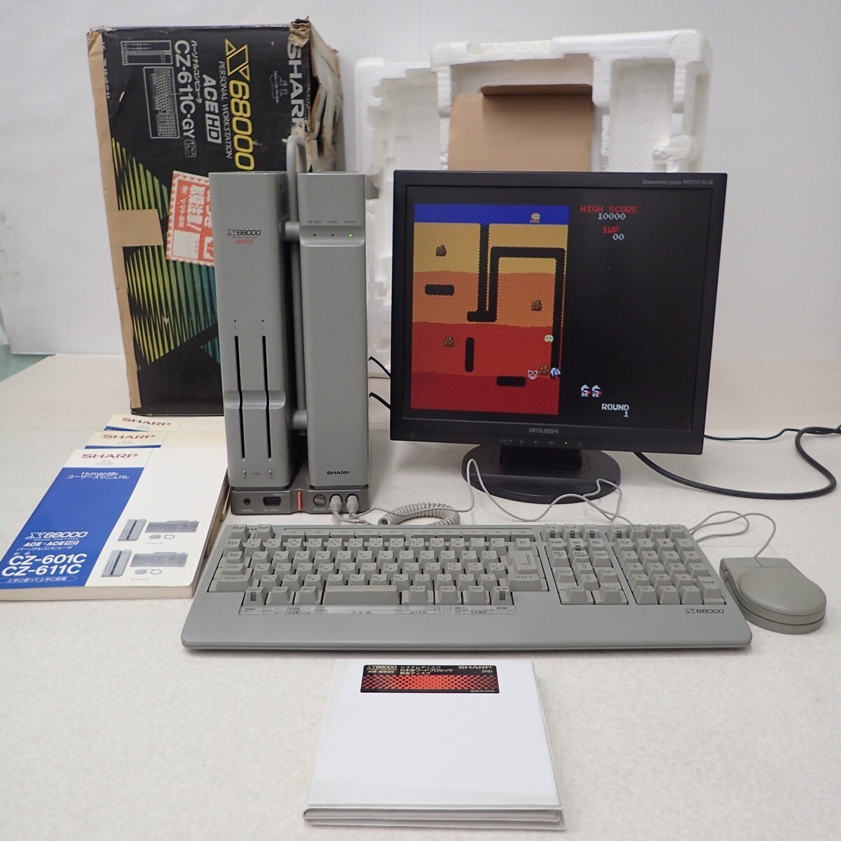 SHARP X68000 ACE HD (CZ-611C-GY） Modified products Tested and