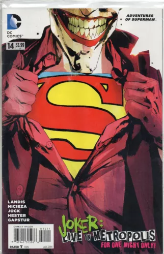 ADVENTURES OF SUPERMAN #14 Joker Jock Cover 2014