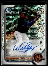 Willy Fanas 2022 Bowman Chrome Speckle Refractor Prospect Auto #CPA-WF /299