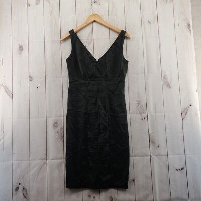 princess polly baby blue dress CALVIN KLEIN A Line Dress Womens 6 Sleeveless Cocktail Knee Rear Zip Black