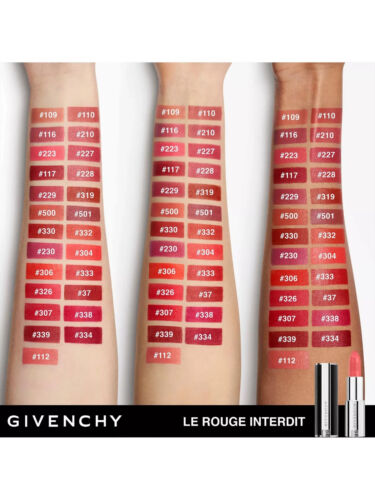 GIVENCHY LE ROUGE INTERDIT INTENSE SILK LIPSTICK - 339 Grenat Cendre. BNIB - Picture 5 of 5