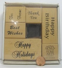 Rubber Stamp Creative Home Arts Life Member Set 1999 6ct. BEG