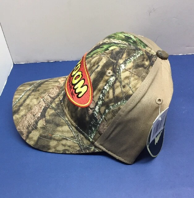 Zoom Bait Company Inc Adjustable Baseball / Trucker Fishing Hat Mossy Oak  Camo. 