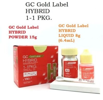 GC Gold Label Hybrid GIC self-adhesive restorative Cement Shade A2 USA FREE SHIP
