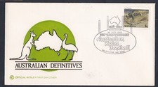 1983 AUSTRALIAN RULES FOOTBALL DECIMAL STAMP WESLEY SOUVENIR COVER #N78