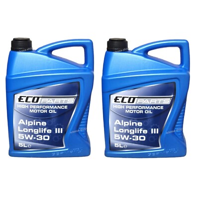 2x 5L Motoröl 5W-30 Alpine Longlife III Vollsynth. C3 BMW VW MERCEDES 4050500017