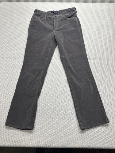 NYDJ Velvet Pants Womens Size 10P 10 Petite 32x28" Mid Rise USA MADE - Picture 2 of 11