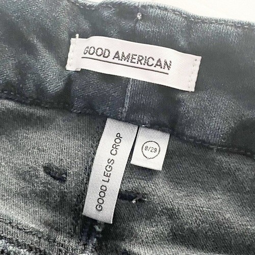 Good American Good Legs Skinny Crop Sculpting Shaping Jeans Blue 375 High Rise 8 - Picture 8 of 9