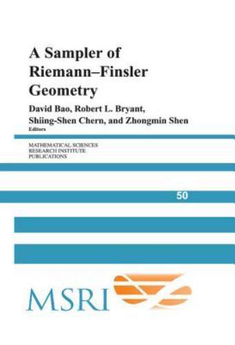 A Sampler Riemann-Finsler Geometry 50 Hardcover Cambridge Univers… 9780521831819