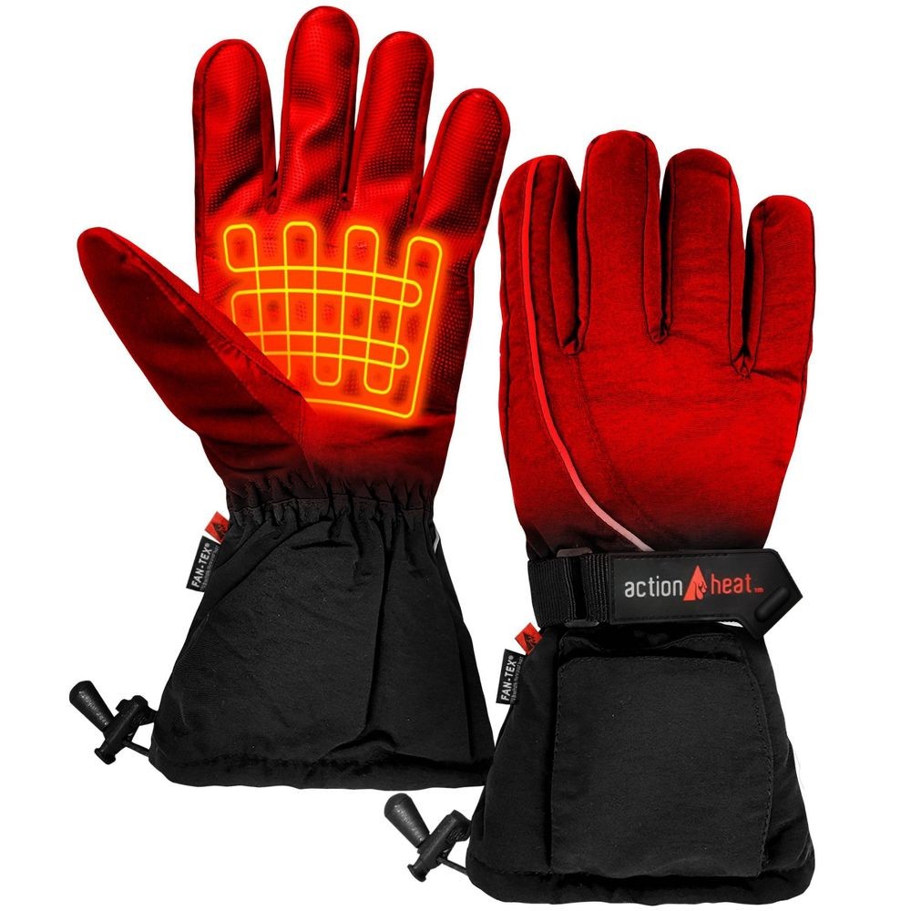 Перчатки ActionHeat с подогревом Softshell максимальная температура 120 F черные на батарейках типа АА женские зимние 6590₽
