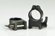 Warne Scope Mounts High Matte Quick Detach Rings (1-Inch)