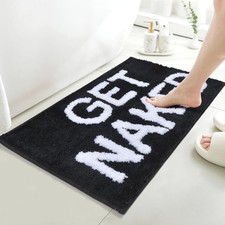 Naked Bath Mat Cute Bathroom Rugs Non Slip Small Bath Mat Funny Apartment Roo...