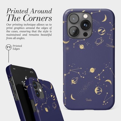 Personalised Phone Case for iPhone 17 16 15 14 Pro Max Cover Galaxy Planet Star