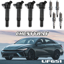   4 Ignition Coil Spark Plug for Hyundai Elantra Tucson Kia Forte Soul UF651