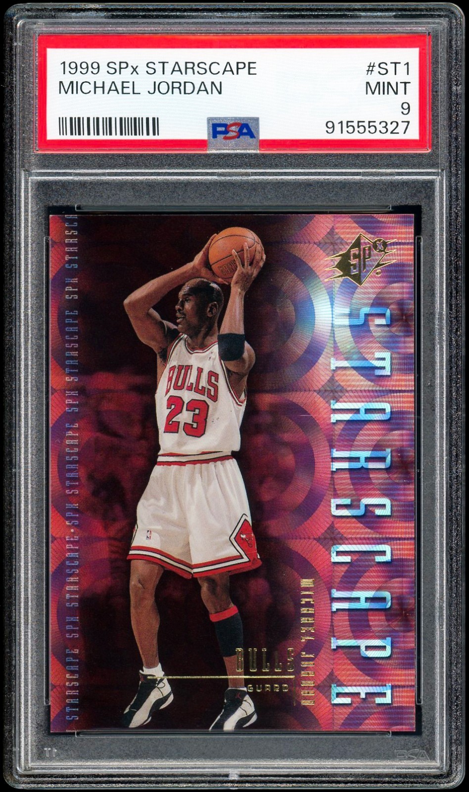 1999 UD SPx STARSCAPE MICHAEL JORDAN #ST1 PSA 9 GOAT
