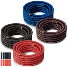 10 Gauge Wire 35FT, Black/Red/Blue/Brown, Low Voltage Primary Automotive Wire...