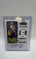 2022 Panini Contenders - Rookie Ticket Cole Strange #158 (AU, RC) Patriots Card