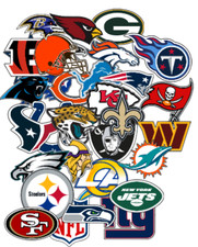 32 PC HQ Waterproof Team Football Sticker set