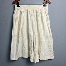 SOLOS by KORET Vintage Gauze Gaucho Culottes Shorts Cotton Sz 12 USA Made Retro