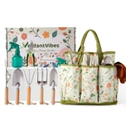 10Piece Heavy Duty Stainless Steel Gardening Tool Set with Tote Bag