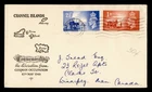 DR WHO 1948 GB JERSEY FDC GERMAN OCCUPATION LIBERATION COMBO M71647