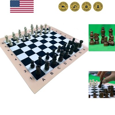 Chess Travel Set Portable Ultra Thin Folding Board Game Youth Gift Family Gam...