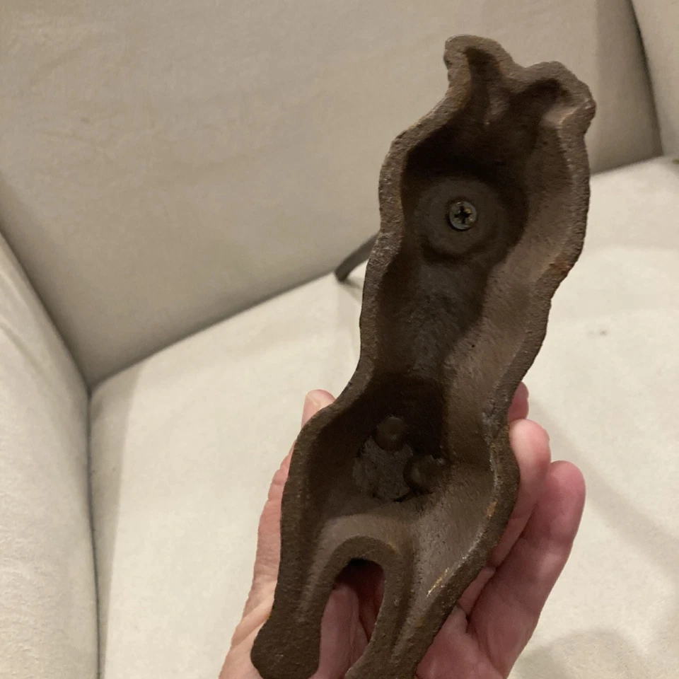 Vintage Black Cat Paper Towel Holder/Door Stop - Long Tail Cast Iron Metal - Image 4 of 4