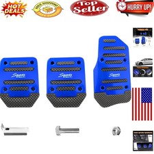 3pcs Aluminum Non-slip Car Pedal Cover Kit