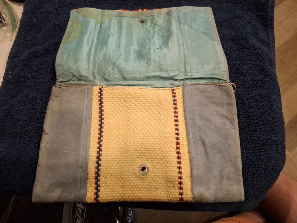 Vintage Chimayo Purse Clutch Hand Woven 100% Wool New Mexico 1940s - Image 2 of 4