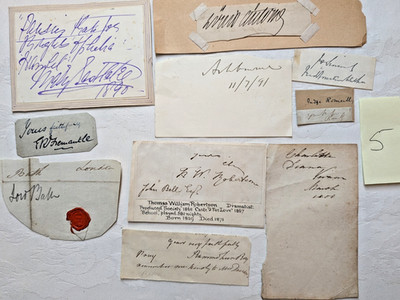 10 Original Unterschriften bemerkenswerter Personen 19. & Anfang 20. Jahrhundert (5)