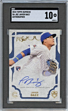 Topps 2015 Supreme Javier Baez #SA-JBZ Autographed Rookie SGC 10