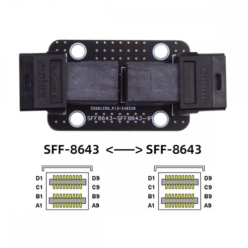 PCI-Express 4.0 Adapter SAS SFF-8643 Buchse auf SFF-8643 Buchse PCBA-Kopp3694 - Afbeelding 2 van 8