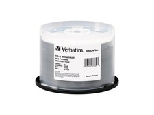 Verbatim - 97339 - BD-R 25GB 16X DataLifePlus White Inkjet Printable, Hub